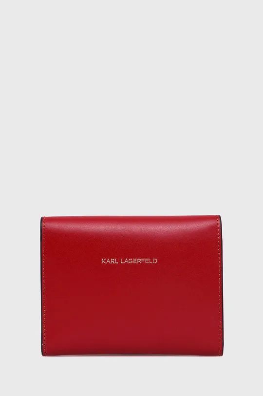 Karl Lagerfeld portfel skórzany 220W3212 czerwony