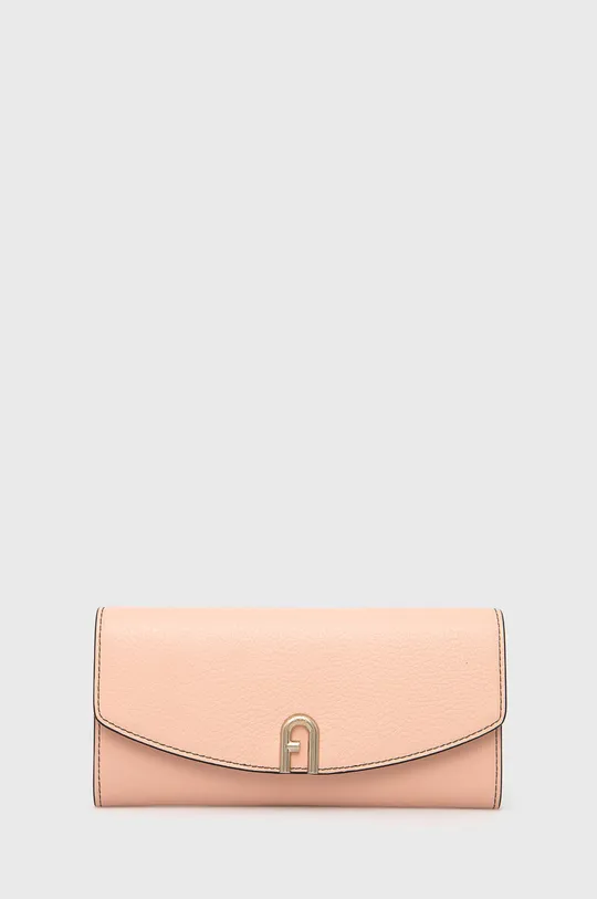 ružová Kožená peňaženka Furla Dámsky