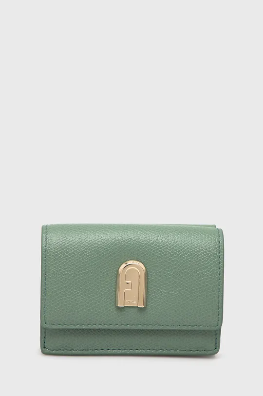 zelená Kožená peňaženka Furla Dámsky