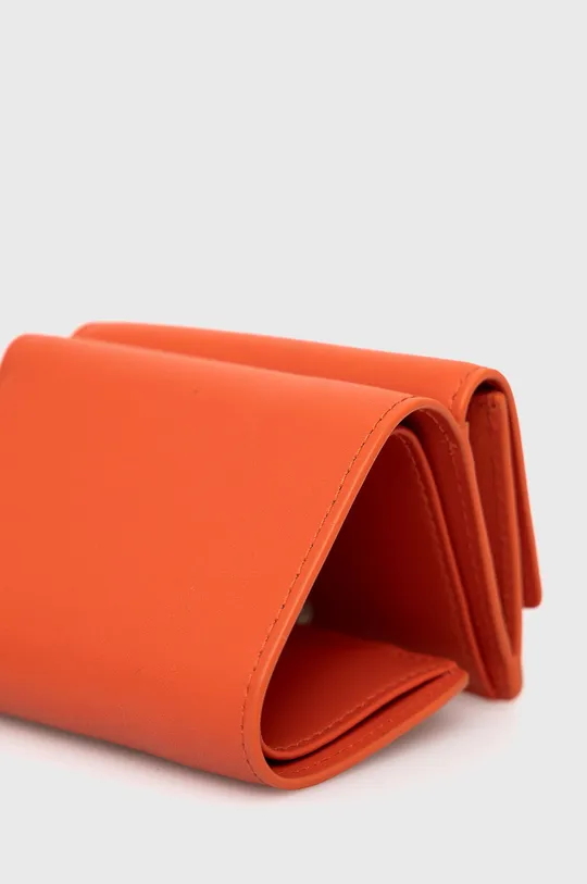 Кожаный кошелек Furla оранжевый