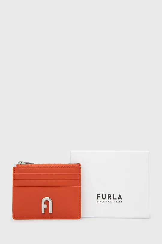 pomarańczowy Furla portfel skórzany