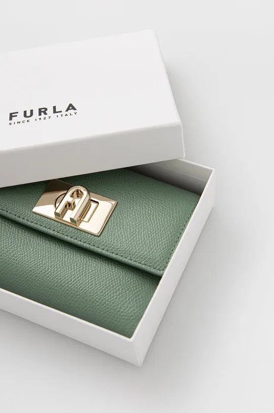 zelená Kožená peňaženka Furla