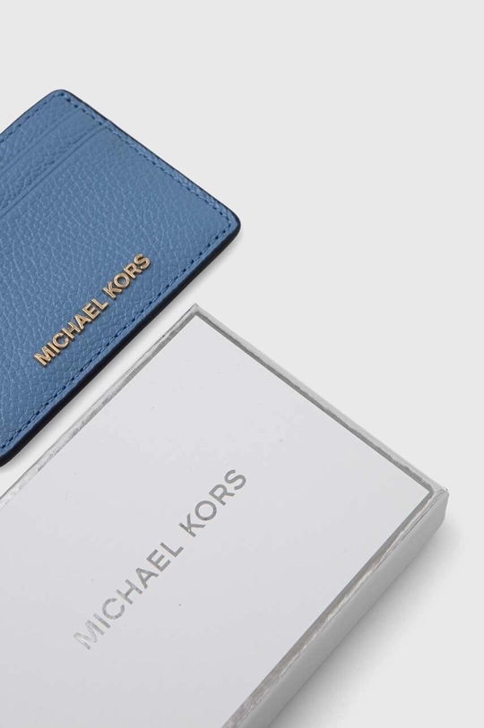 Usnjen etui za kartice MICHAEL Michael Kors Naravno usnje