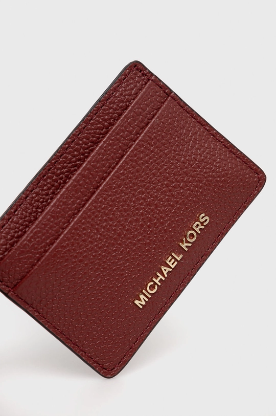 Kožni etui za kartice MICHAEL Michael Kors Prirodna koža