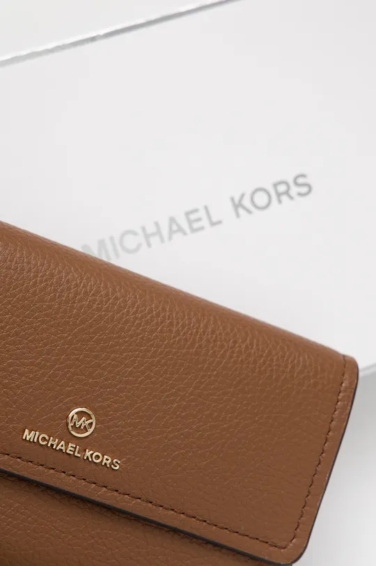 καφέ Δερμάτινο πορτοφόλι MICHAEL Michael Kors