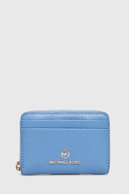 μπλε Δερμάτινο πορτοφόλι MICHAEL Michael Kors Γυναικεία