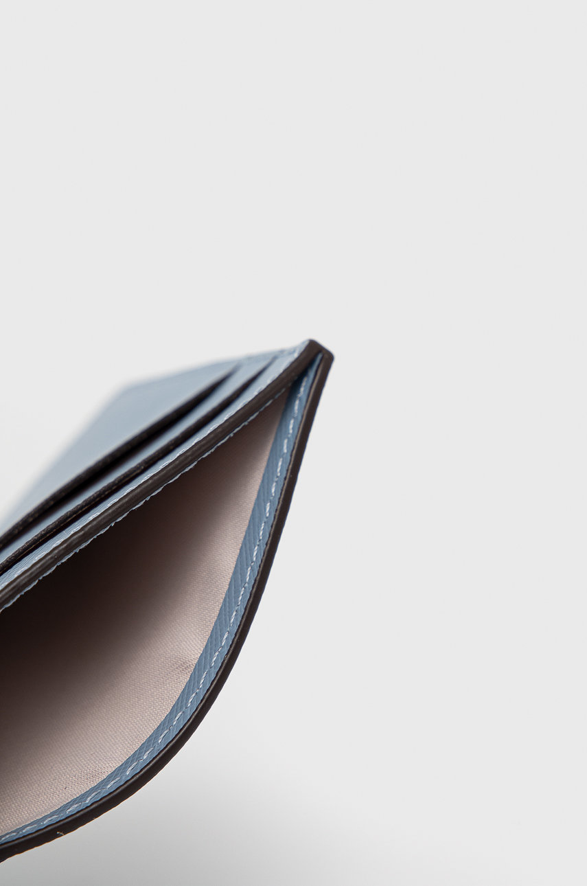 niebieski Kate Spade etui na karty skórzane