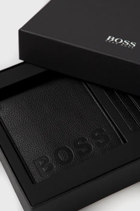 Кожаные кошелёк и чехол для карт Boss Мужской