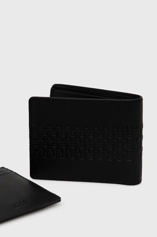 Δερμάτινο πορτοφόλι και θήκη καρτών Boss  100% Φυσικό δέρμα
