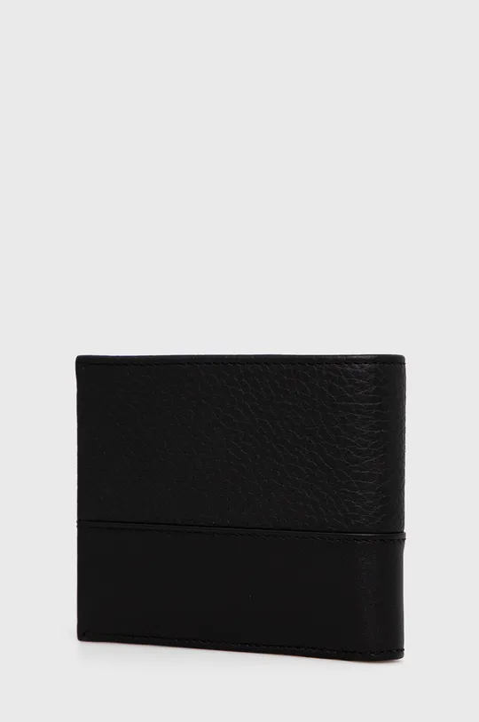 Boss - Kožená peňaženka čierna