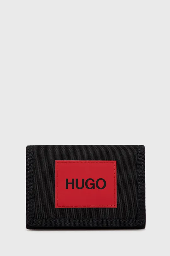 czarny Hugo portfel 50466623 Męski