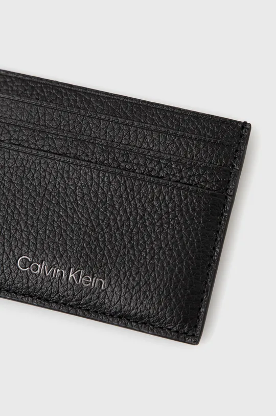 Calvin Klein Etui na karty skórzane 100 % Skóra naturalna