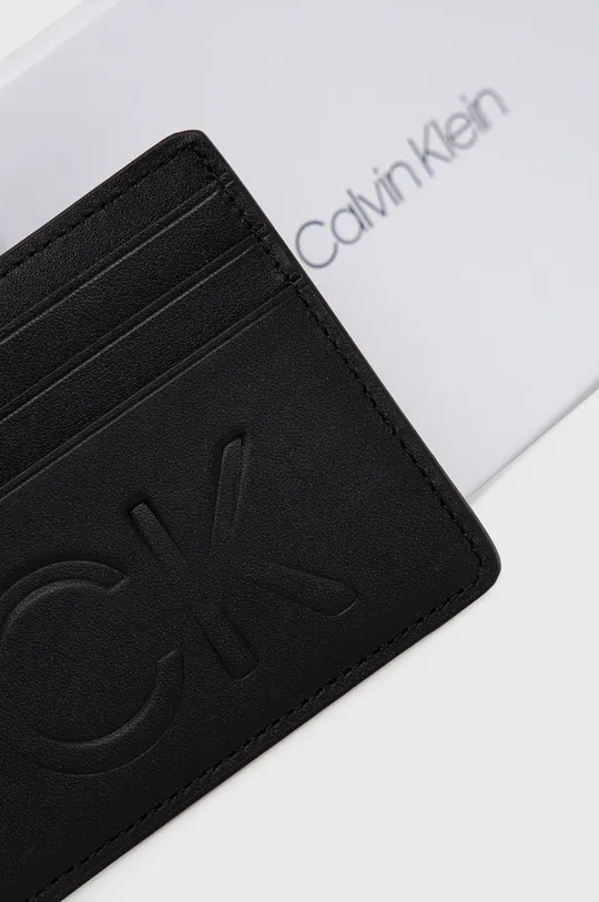 Kožená peňaženka Calvin Klein  Prírodná koža
