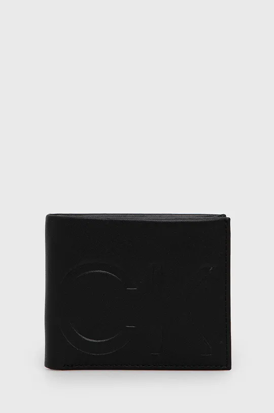 čierna Kožená peňaženka Calvin Klein Pánsky