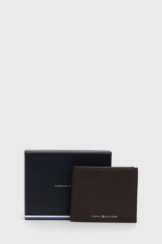 hnedá Kožená peňaženka Tommy Hilfiger