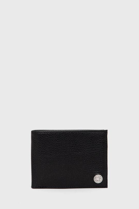 černá Kožená peněženka Guess Pánský