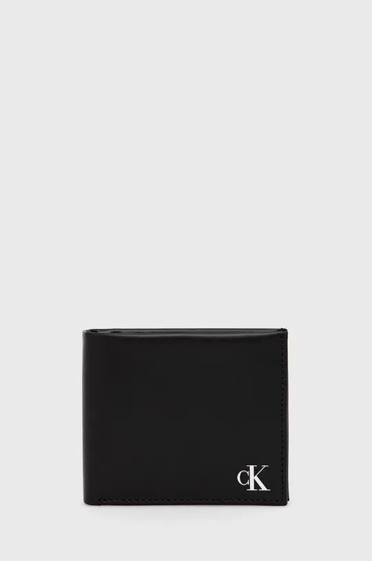 μαύρο Δερμάτινο πορτοφόλι Calvin Klein Jeans Ανδρικά