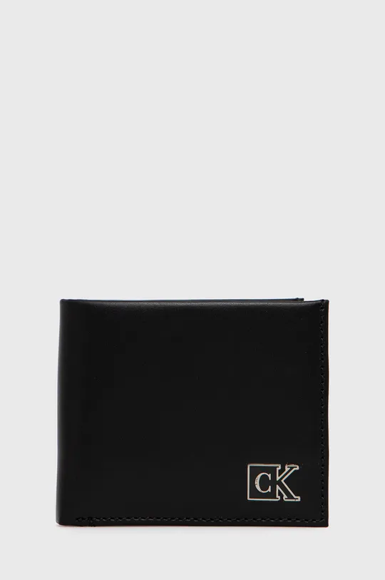 czarny Calvin Klein Jeans Portfel skórzany K50K508219.PPYY Męski