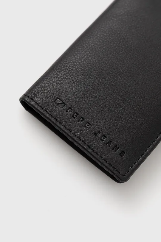 μαύρο Δερμάτινη θήκη για κάρτες Pepe Jeans Adan Wallet