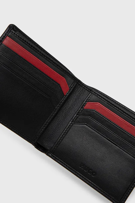 Kožená peňaženka HUGO  Podšívka: 100% Polyester Základná látka: 100% Prírodná koža
