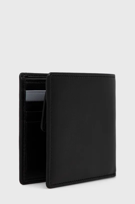 Kožená peňaženka HUGO čierna