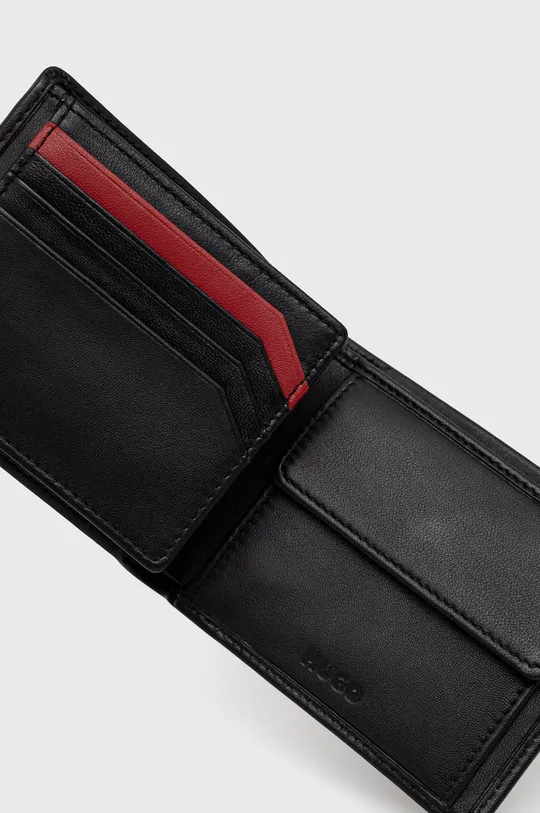 Kožená peňaženka HUGO  Podšívka: 100% Polyester Základná látka: 100% Prírodná koža