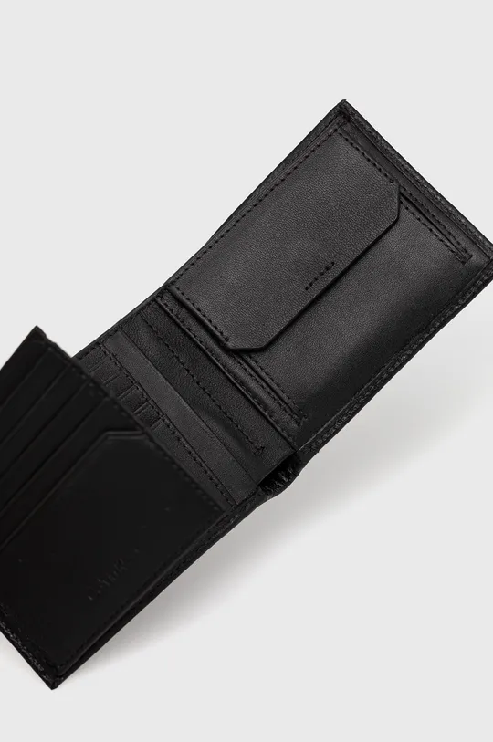 Шкіряний гаманець Calvin Klein чорний