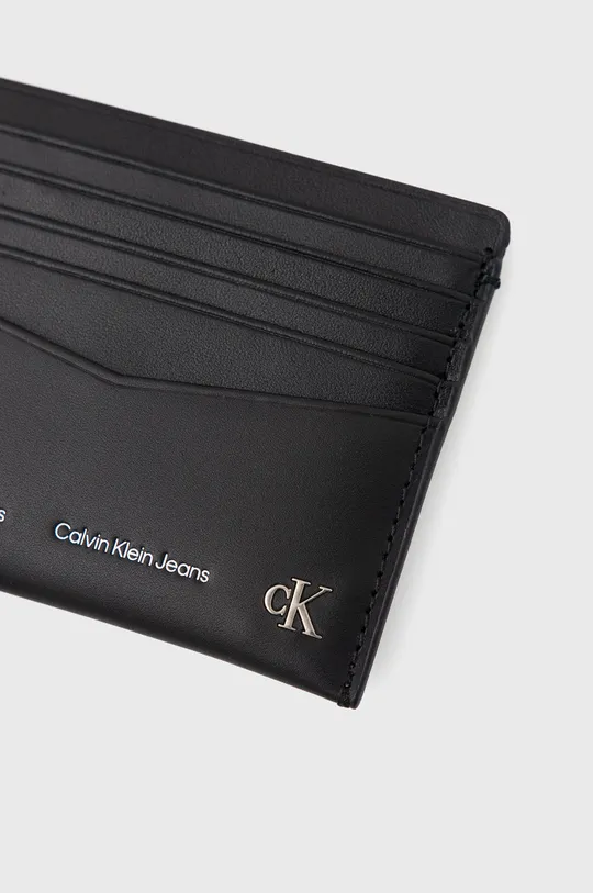 Δερμάτινη θήκη για κάρτες Calvin Klein Jeans  Φυσικό δέρμα