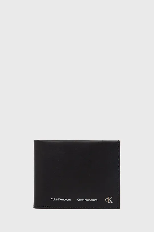 μαύρο Δερμάτινο πορτοφόλι Calvin Klein Jeans Ανδρικά
