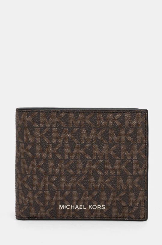 Denarnica Michael Kors Imitacija zrnatega usnja rjava 39F9LGYF3B