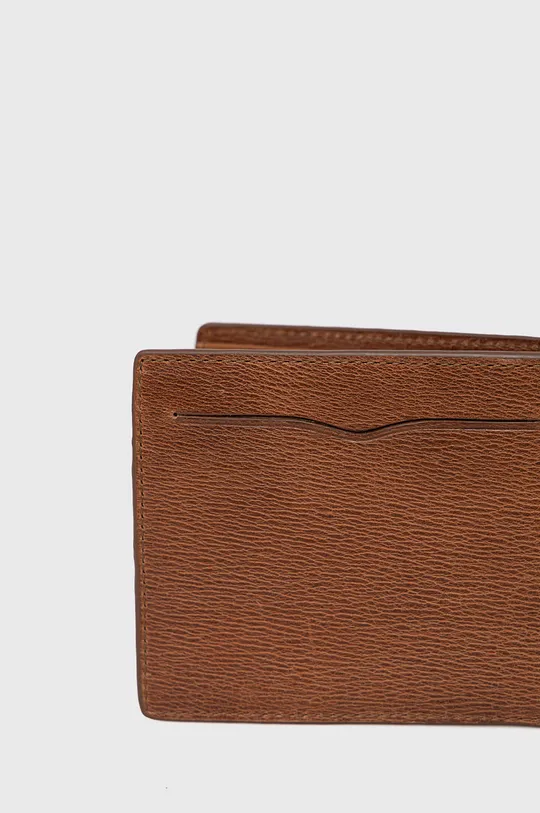 Kožená peňaženka Superdry hnedá