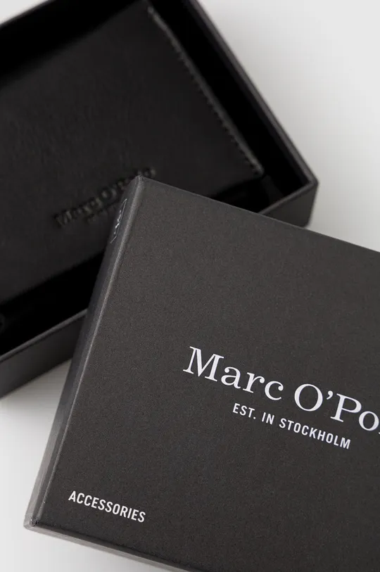 μαύρο Δερμάτινο πορτοφόλι Marc O'Polo