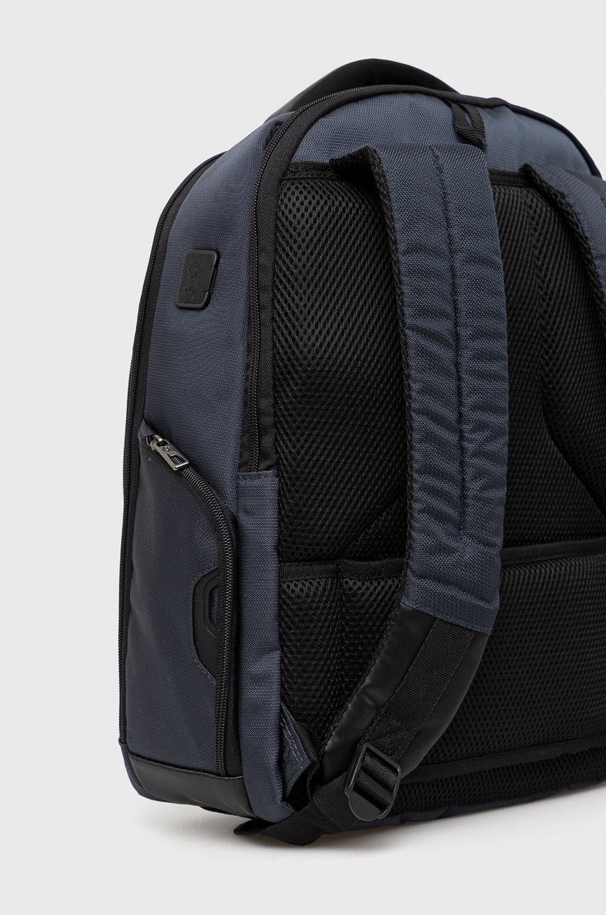 Samsonite plecak, męski kolor granatowy duży gładki | Answear.com
