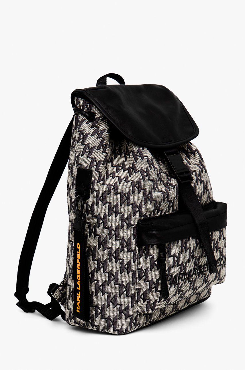 Рюкзак Karl Lagerfeld мужской цвет чёрный большой узорный | ANSWEAR.ua