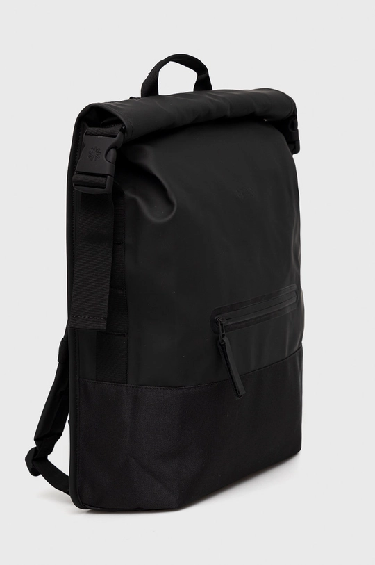 Rains plecak 13720 Buckle Rolltop Rucksack czarny