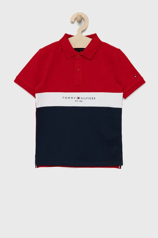 červená Detské polo tričko Tommy Hilfiger Chlapčenský