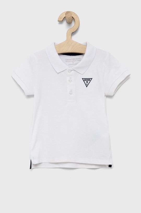 λευκό Παιδικό πουκάμισο πόλο Guess Για αγόρια