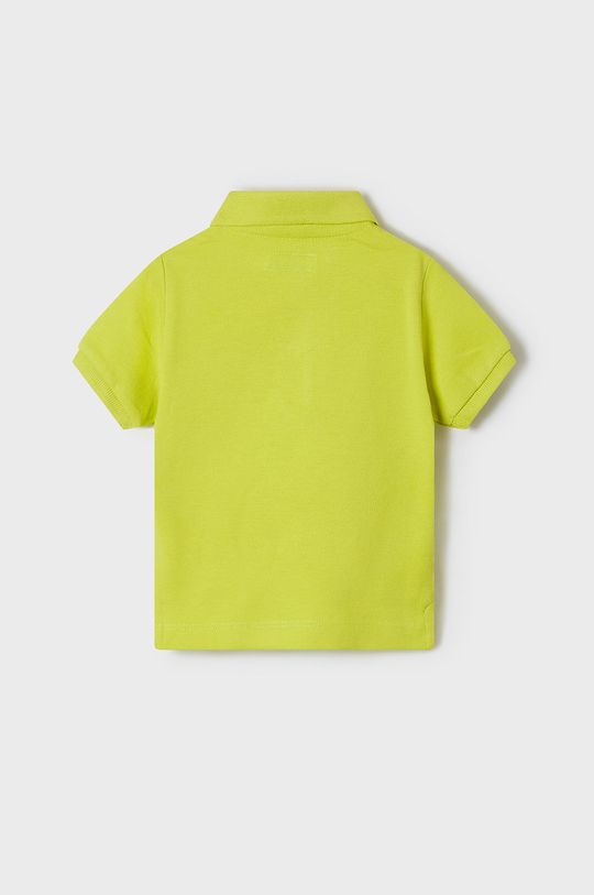 Pamučna polo majica Mayoral žuto-zelena