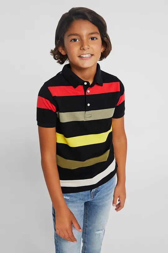 μαύρο Παιδικά βαμβακερά μπλουζάκια πόλο Mayoral Για αγόρια