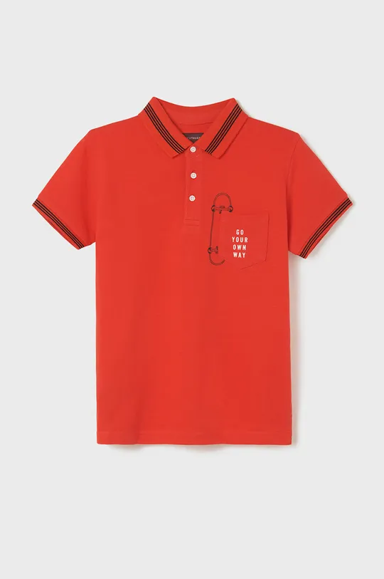 crvena Dječja polo majica Mayoral Za dječake