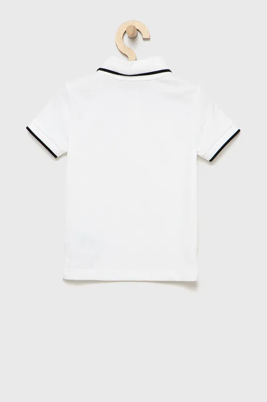 Παιδικό πουκάμισο πόλο Calvin Klein Jeans λευκό