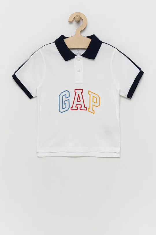 λευκό Παιδικά βαμβακερά μπλουζάκια πόλο GAP Για αγόρια