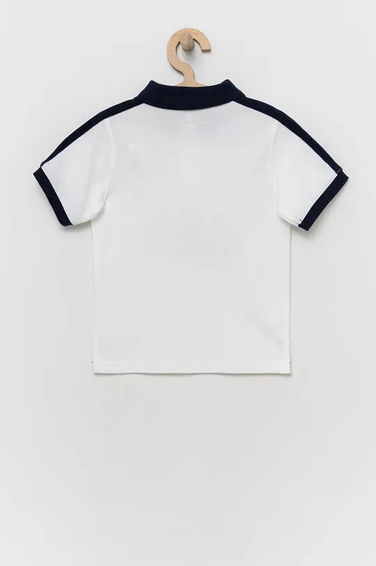 Παιδικά βαμβακερά μπλουζάκια πόλο GAP λευκό