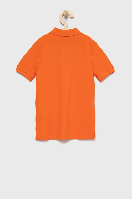 Παιδικά βαμβακερά μπλουζάκια πόλο Polo Ralph Lauren πορτοκαλί