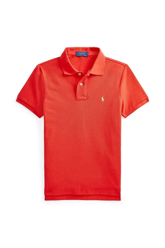 crvena Pamučna polo majica Polo Ralph Lauren Za dječake