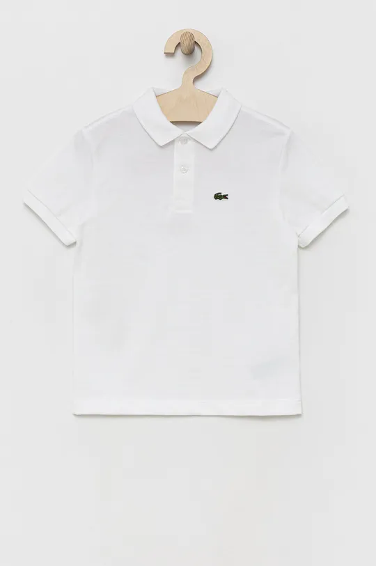 λευκό Lacoste - Παιδικά βαμβακερά μπλουζάκια πόλο Για αγόρια