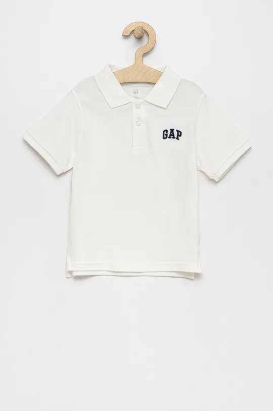 λευκό Βαμβακερό μπλουζάκι πόλο GAP Για αγόρια