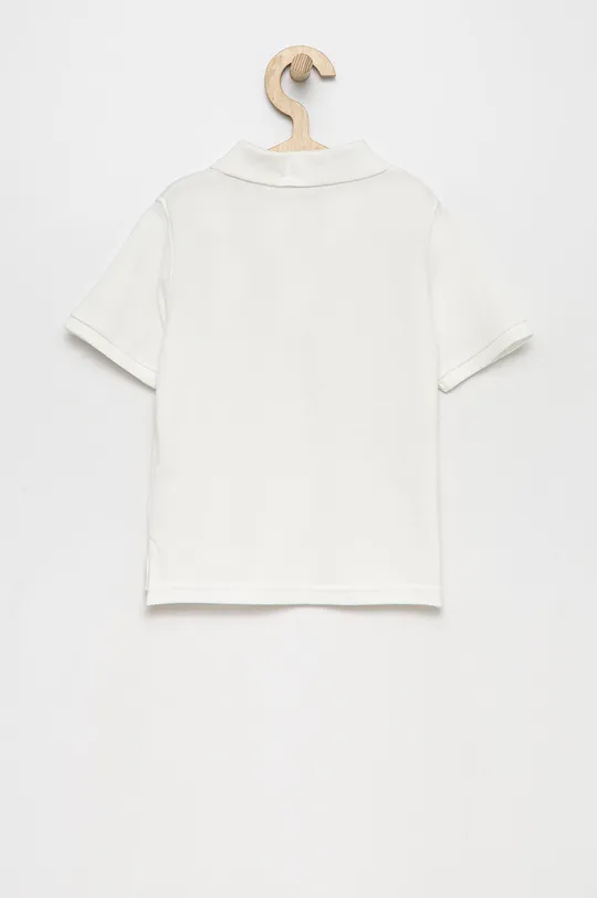 Βαμβακερό μπλουζάκι πόλο GAP λευκό