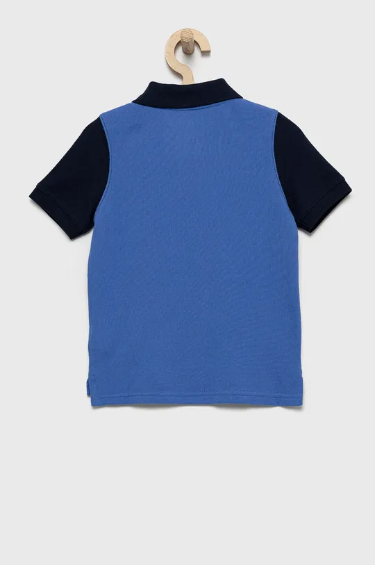 Παιδικά βαμβακερά μπλουζάκια πόλο GAP μπλε