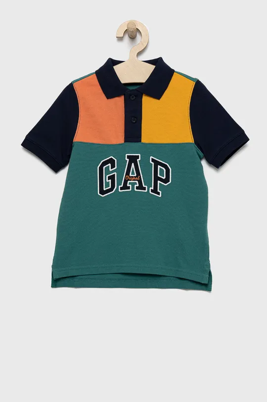 πράσινο Παιδικά βαμβακερά μπλουζάκια πόλο GAP Για αγόρια